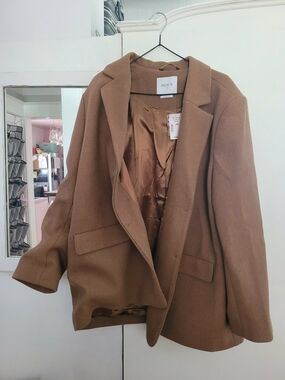 Ricki's Women's Brown Wool Blend OverCoat